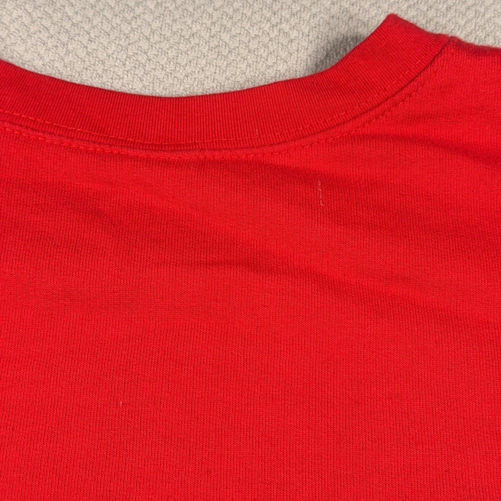 Disney Mickey Mouse Graphic Sweatshirt XXL 18 Red Peeking Mickey Cotton Blend - Picture 12 of 13